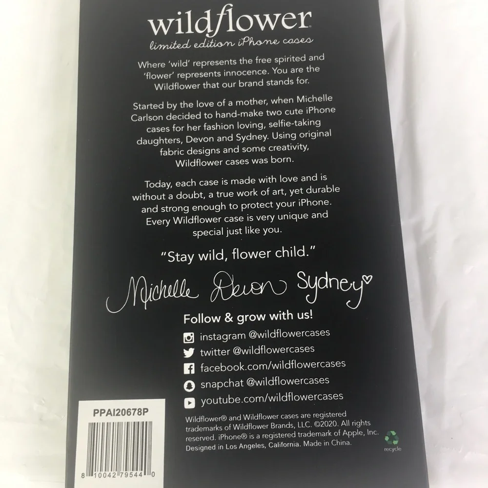 New iphone 6+/7+/8+ strawberry paisley wildflower phone case
